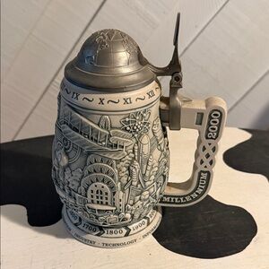 Avon Millennium Collector's Stein with Silver Lid